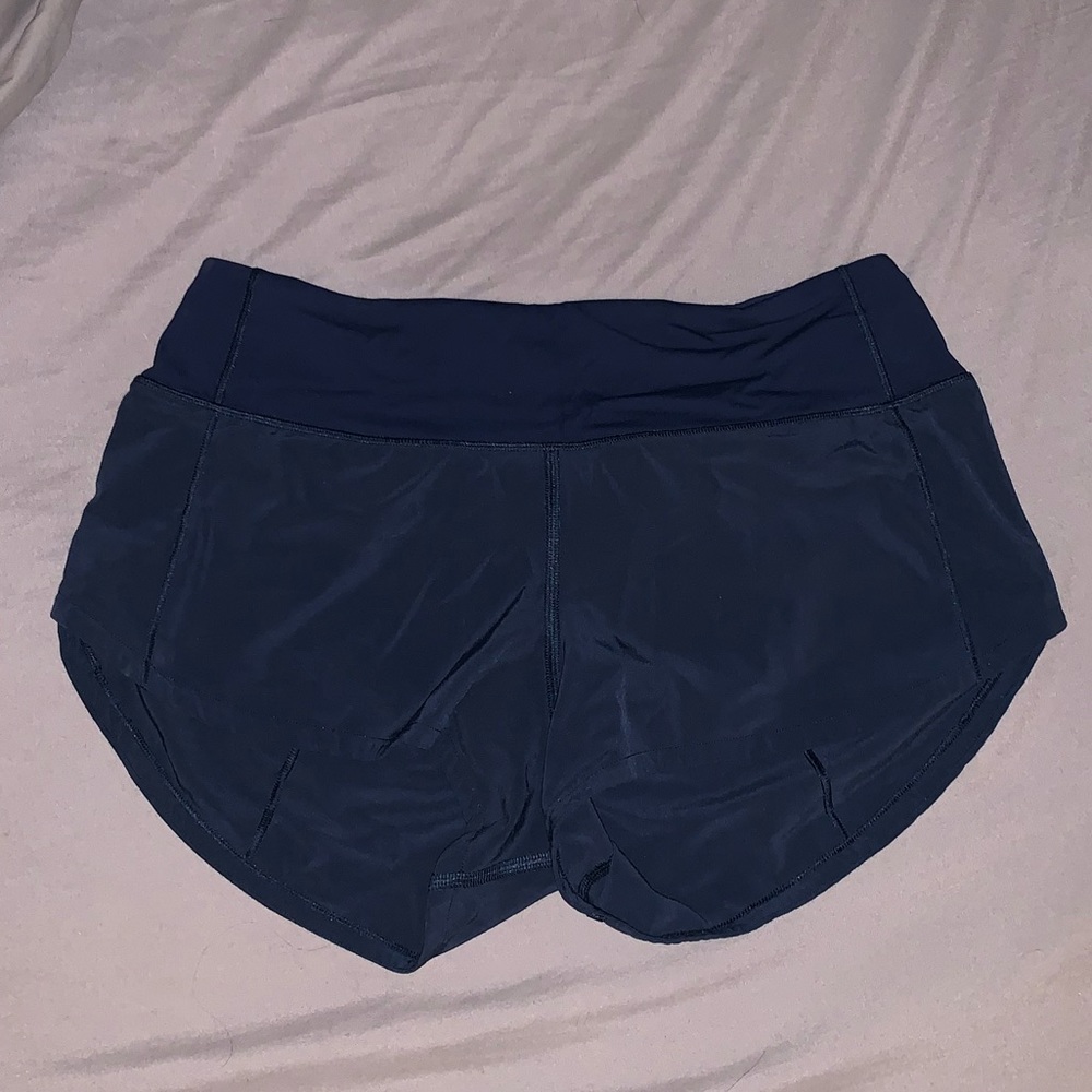Navy Lululemon Speed Up Short